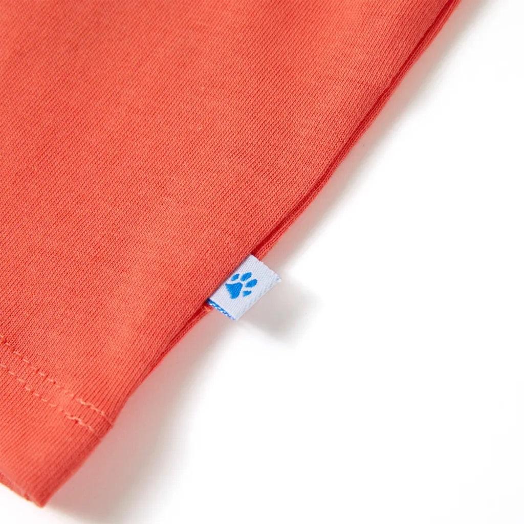 Maglietta da Bambino Maniche Corte Rosso Chiaro 140