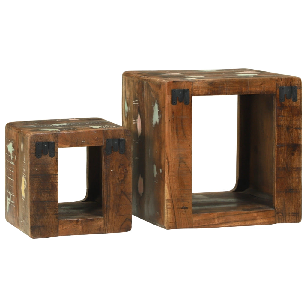 UnitÃ  TV 36x36x30 cm Legno Massello Recuperato