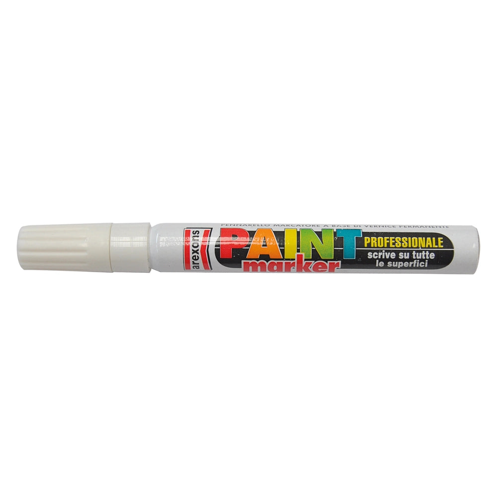 PENNARELLO INDELEBILE ml 10 - bianco- 12 pezzi  - AREXONS