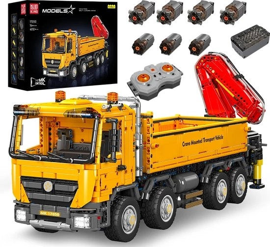 Montaggio del ponte levatoio autoportante - 4012 pezzi - Kit RC a motore - 68x21x28 cm - Giochi STEM per 14+