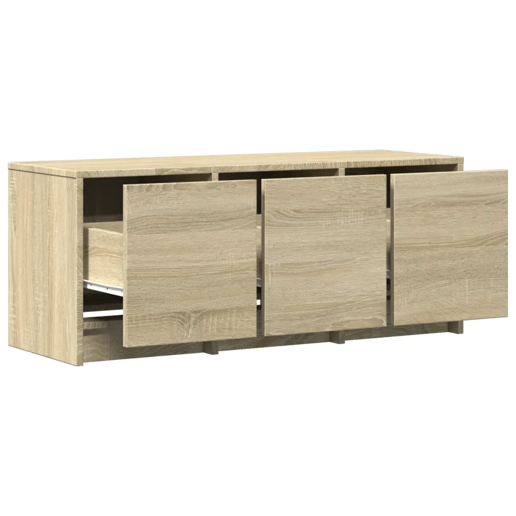 vidaXL Mobile Porta TV con LED Rovere Sonoma 97x34x40 cm in Truciolato