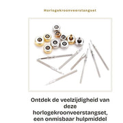 Set di veerstang per orologi in acciaio inossidabile - set di stanghe per orologi - estensione per orologi - acciaio inossidabile per allungamento di orologi - set di attrezzi per riparazione orologi - portatile e compatto - set di riparazione orologi