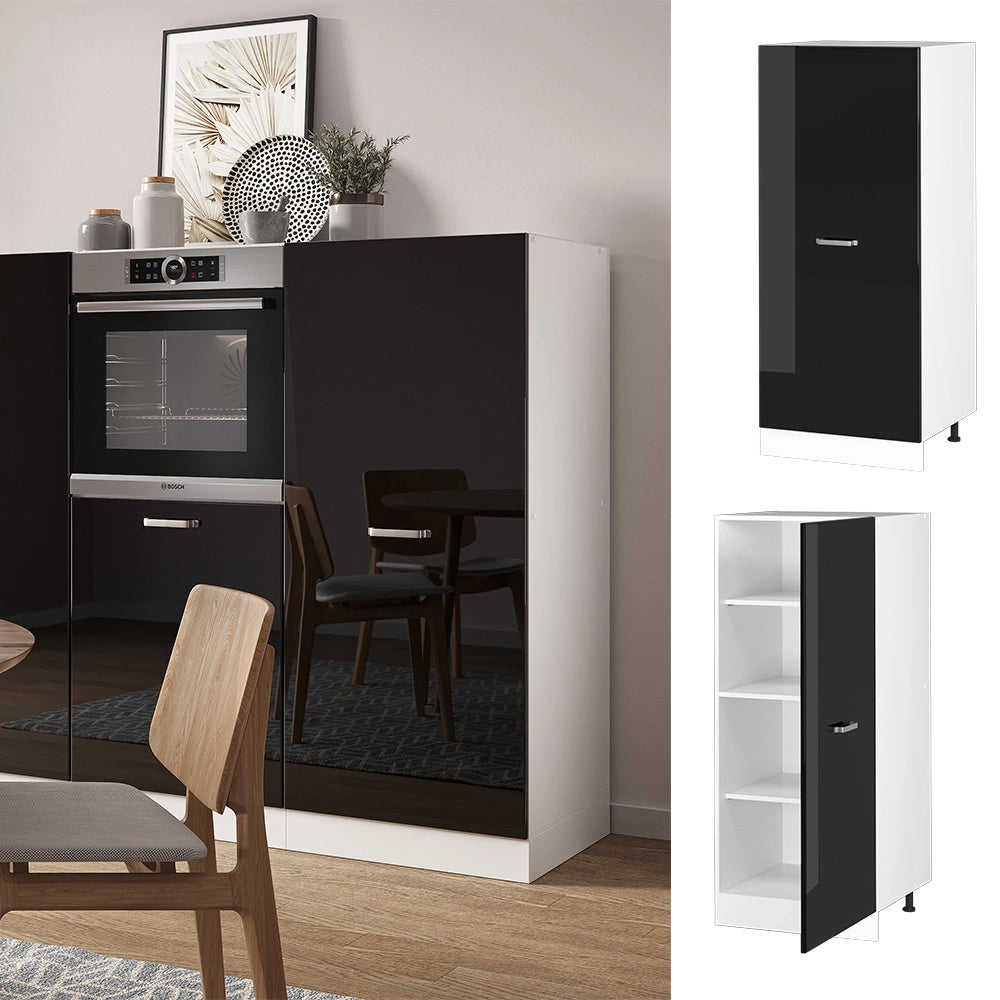 Vicco mobile cucina dispensa Nero lucido 60 cm