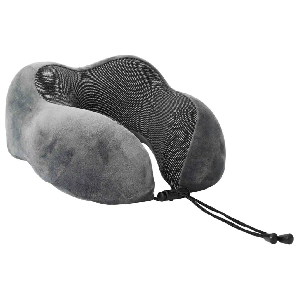 Cuscino da Viaggio per il Collo Grigio 27 x 26 x 14 cm CFW7415085