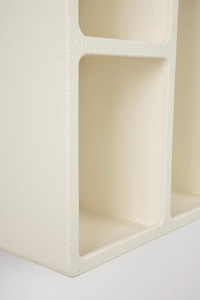 Mensola MDF Bianco Moderna da Parete 80x60 cm - SILKY