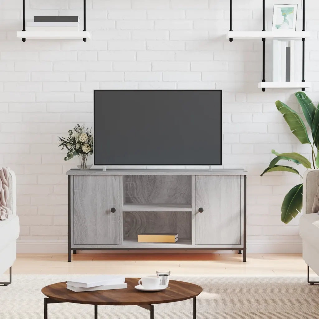 Mobile Porta TV-Mobile per TV-Credenza TV Grigio Sonoma 100x40x50 cm in Legno Multistrato 206456