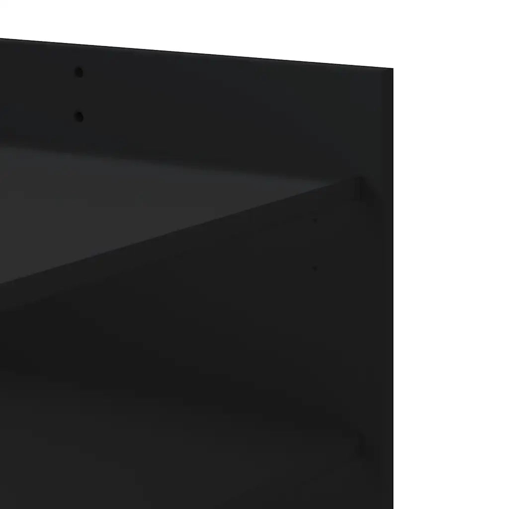 Tavolino da Salotto-Tavolino da soggiorno-Tavolo Nero 80x50x50 cm in Legno Multistrato 423595