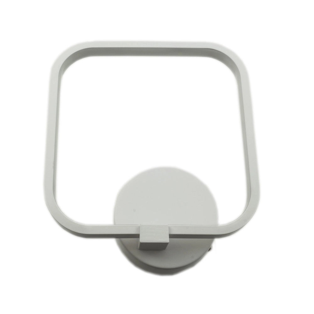 Trade Shop - Lampada Lampadina A Led Applique Led Da Parete Muro Forma Quadrato Fris 3172 Sq -