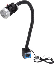 Lampada di lavoro 24V 9W con base magnetica a 360 gradi - torcia LED con collo flessibile.