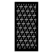 ZED - Pannello in PVC traforato - Parasole Colore: nero, Misura: 73x148 cm