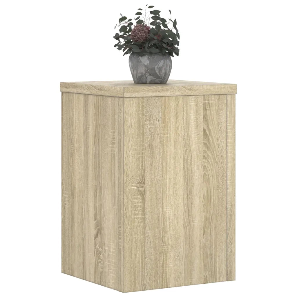 vidaXL Supporti per Piante 2 pz Rovere 25x25x35 cm in Multistrato
