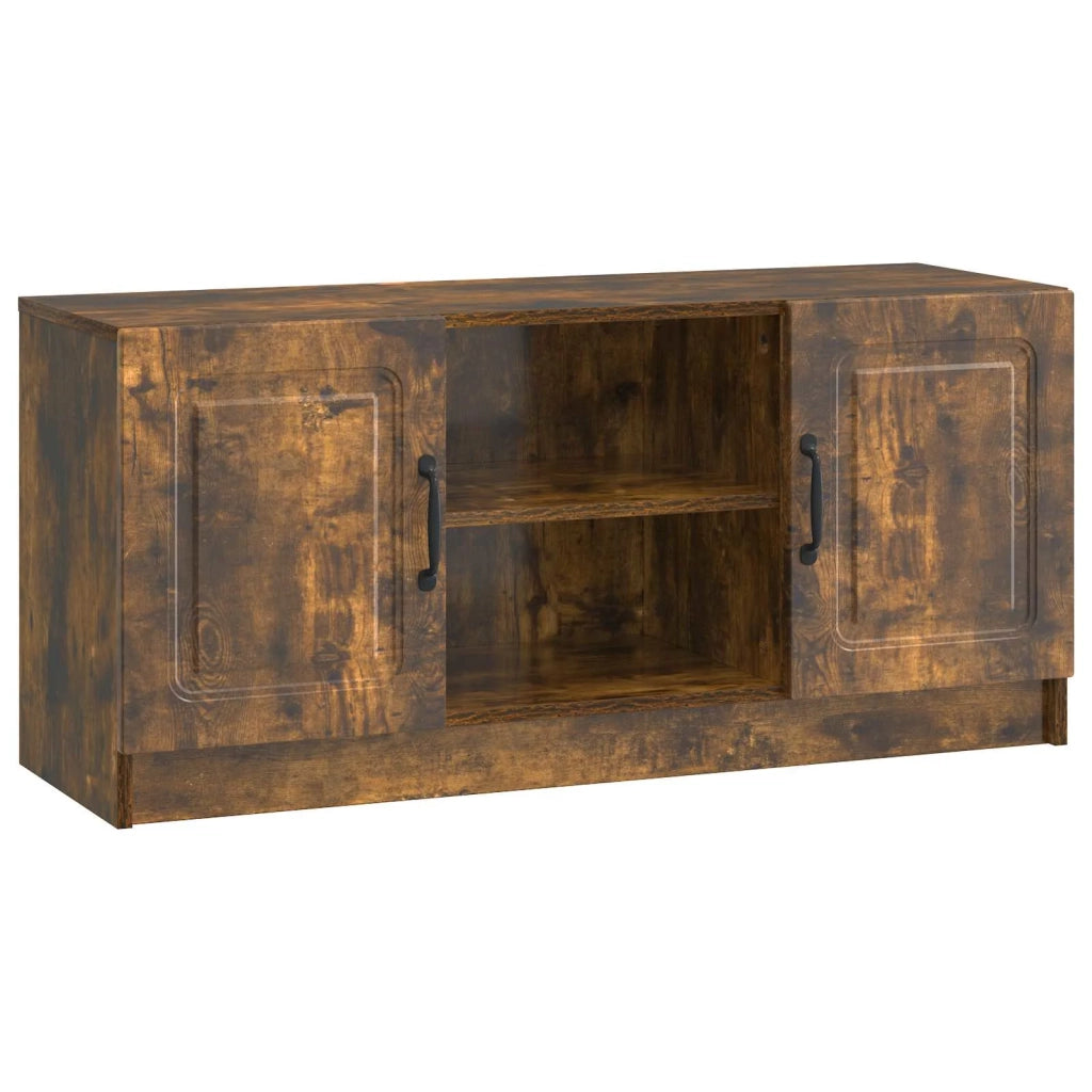 Mobile TV Rovere Fumo 102 x 34,5 x 47 cm Legno ingegnerizzato