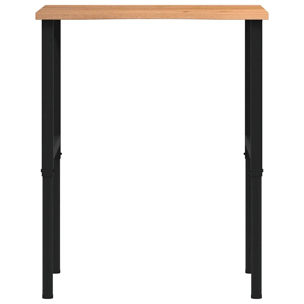 Banco Lavoro Marrone Chiaro 80x60x(71,5-98) cm Legno di Rovere 3309696