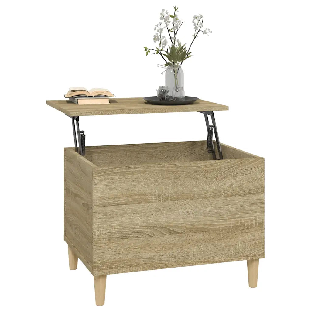 Tavolino Salotto Rovere Sonoma 60x44,5x45 cm Legno Multistrato cod mxl 20939