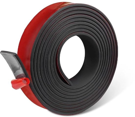 Striscia di gomma autoadesiva - Striscia di sigillatura - Isolamento acustico - Protezione dalle vibrazioni - Gomma nitrile - Alta flessibilità