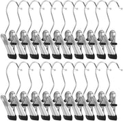 Werkzeug per fissaggio 26 pezzi - Fissaggi in acciaio inossidabile - Clip per cappe di fissaggio antiscivolo - 360° gancio rotativo - Resistente e leggero