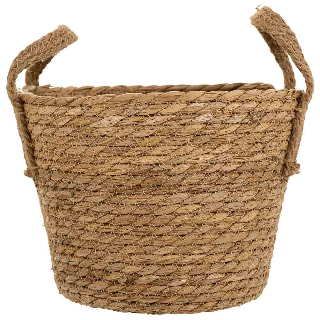 Cesto in fibra naturale marrone D23x19/26