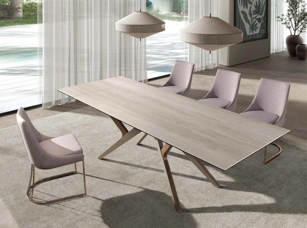 Sedia in tessuto grigio