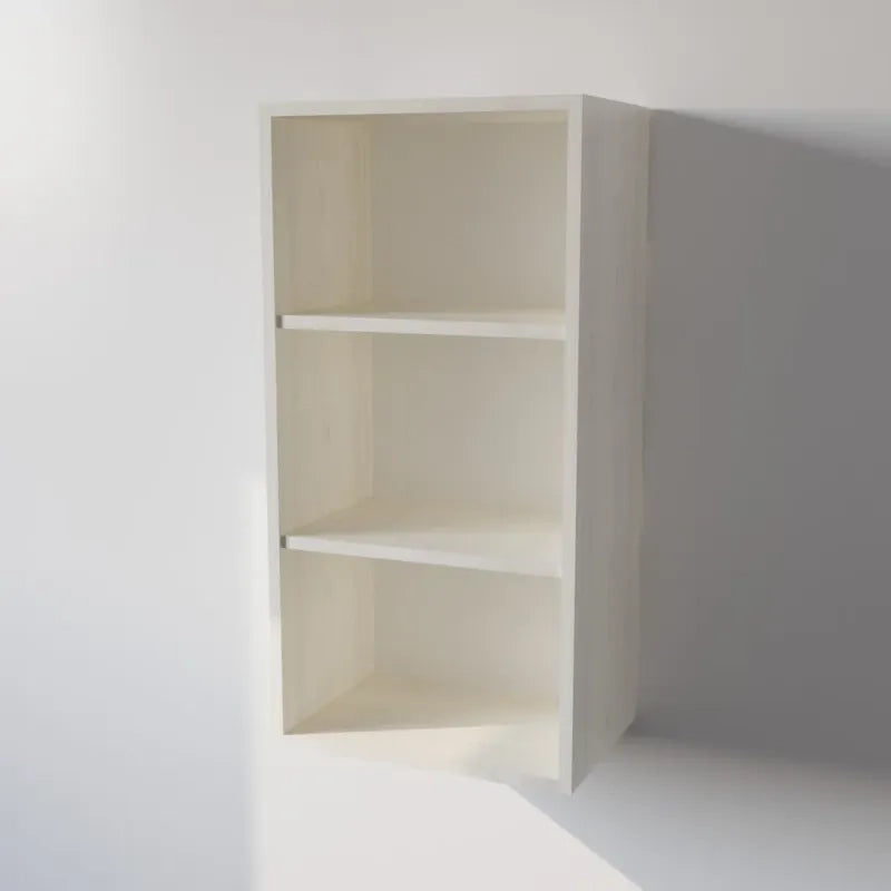 Pensile Cucina  in Legno Nobilitato Larice Bianco Mobile Alto con 1 Anta, Pensile Componibile Moderno Made in Italy (H90XL45XP33cm)