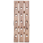 Portavini da 15 Bottiglie 26x50x70cm Legno Massello di Mogano 283900