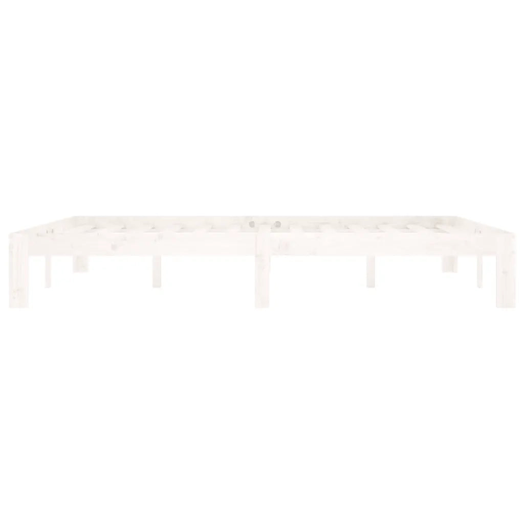 Giroletto Bianco in Legno Massello di Pino 160x200 cm 810376