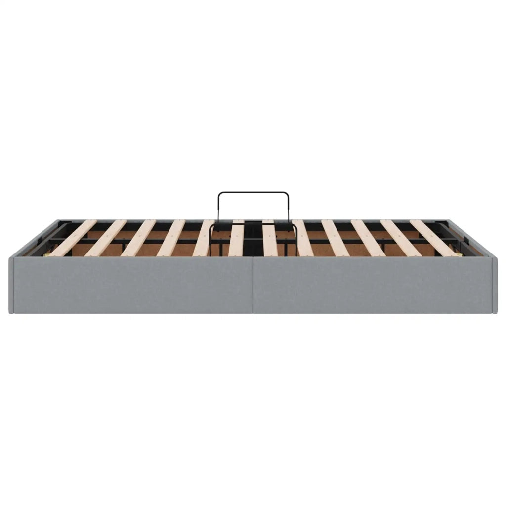 Letto ottomano Grigio chiaro 120 x 200 cm Tessuto 3442814