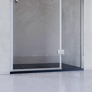 Porta Parete Doccia 100 cm 1 Anta Battente in Cristallo Trasparente 8mm H195 Bonussi Isabel