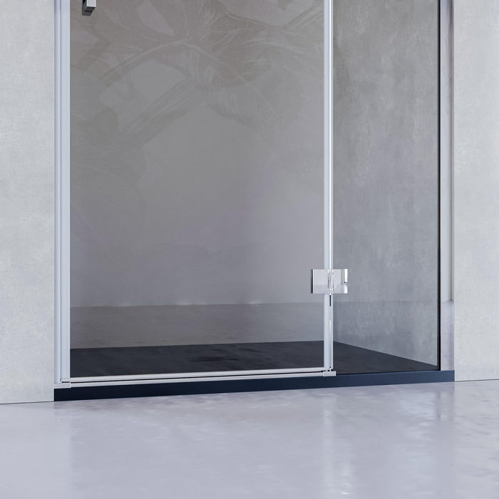 Porta Parete Doccia 100 cm 1 Anta Battente in Cristallo Trasparente 8mm H195 Bonussi Isabel
