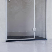 Porta Parete Doccia 120 cm 1 Anta Battente in Cristallo Trasparente 8mm H195 Bonussi Isabel