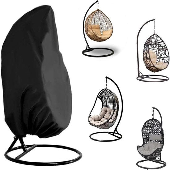 Sedia all'aperto in tessuto oxford impermeabile - 190 x 115 cm - UV-resistente - Adatta per esterni - Nero