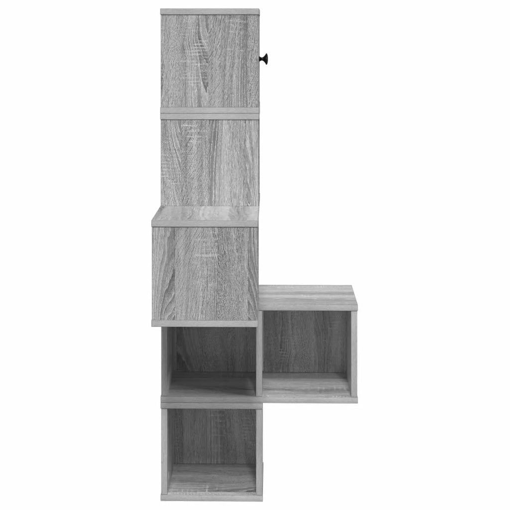 Mensola Angolare da Parete Sonoma grigio 48 x 48 x 120 cm 8012233