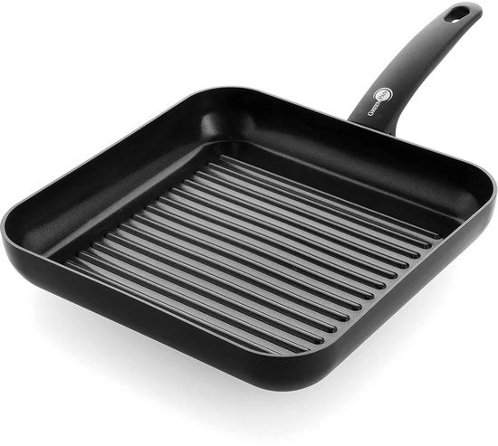 Padella per griglia 28 cm - rivestimento ceramico antiscivolo - adatta per uso quotidiano