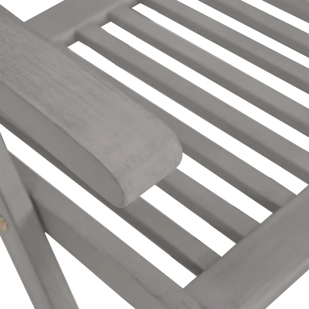Sedie Giardino Reclinabili 8pz Cuscini Massello Acacia Grigio 3075141