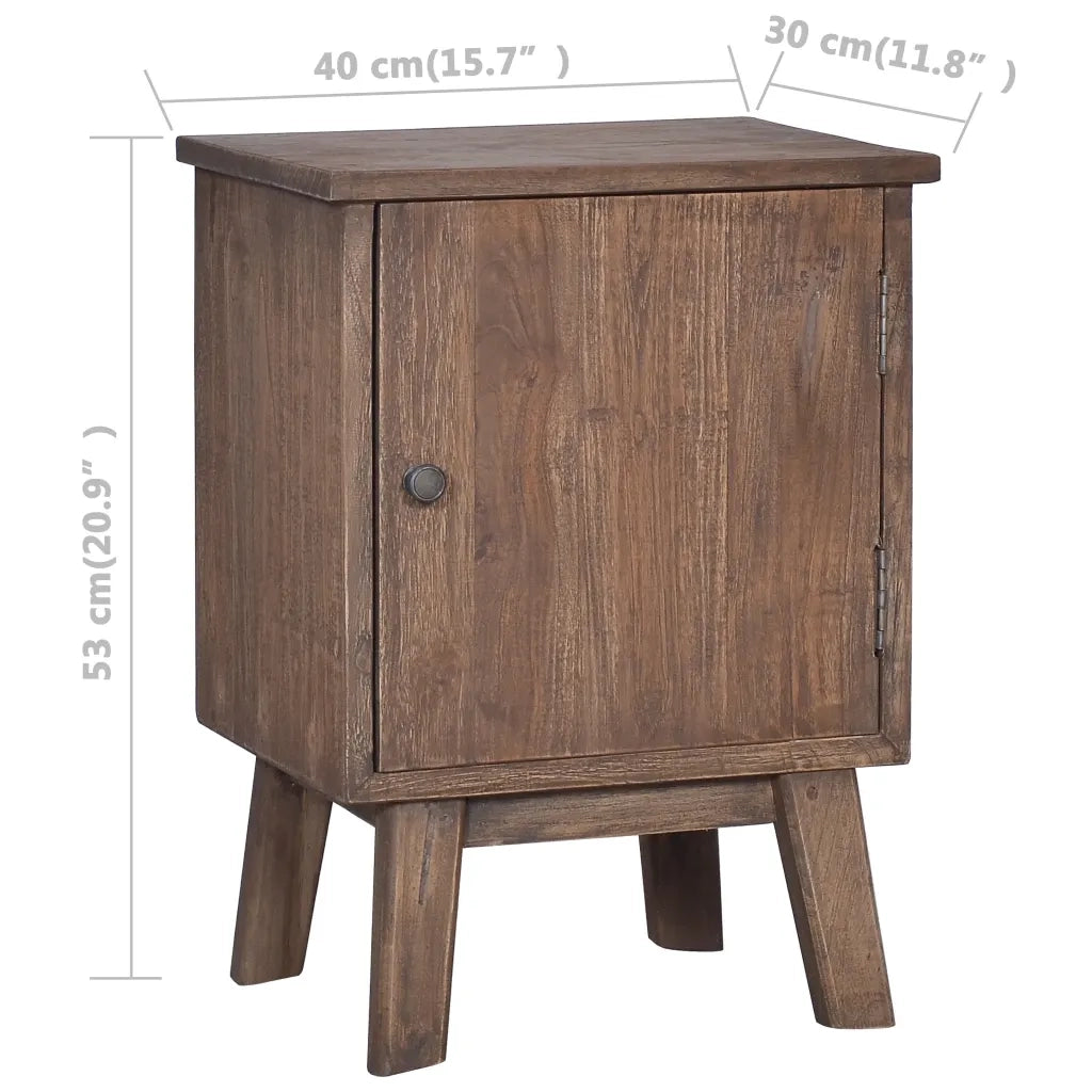 Comodino 40x30x53 cm in Legno Massello di Teak 288296