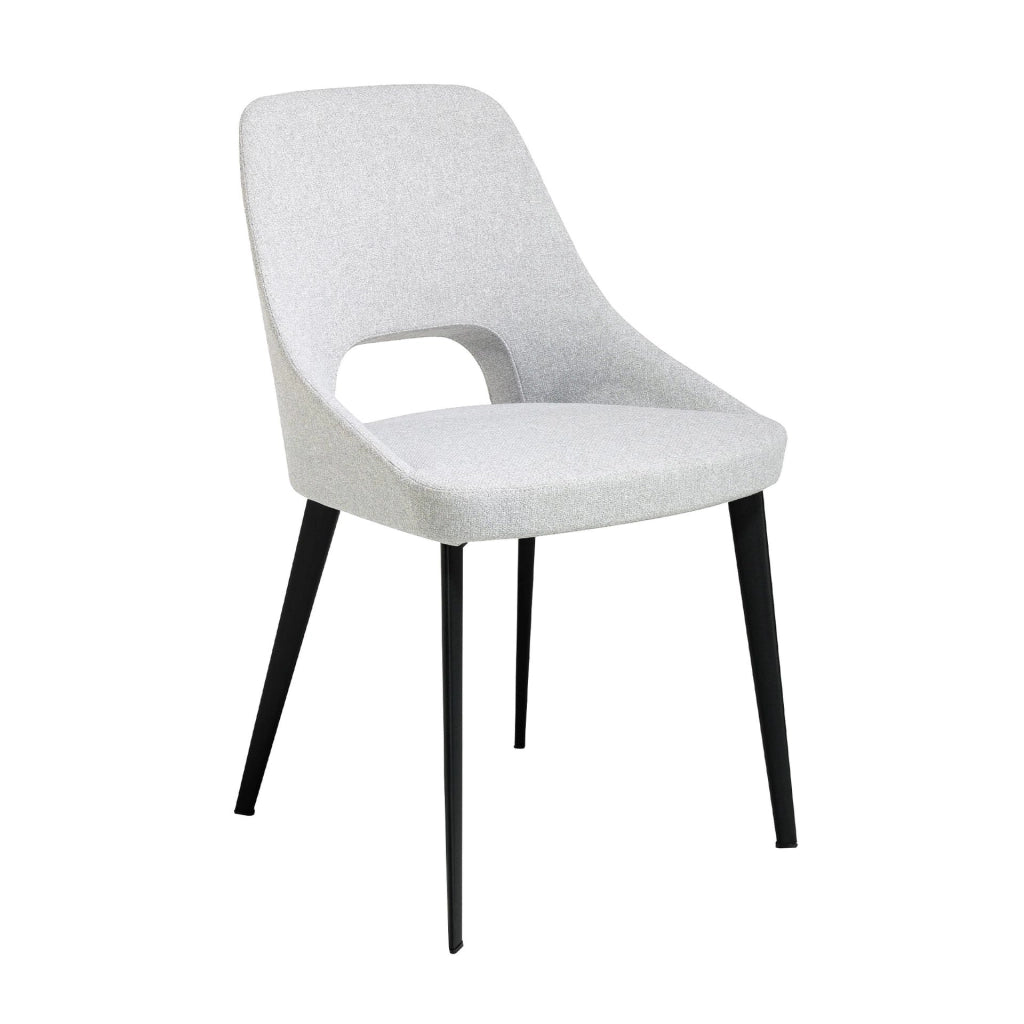 Sedia in tessuto grigio