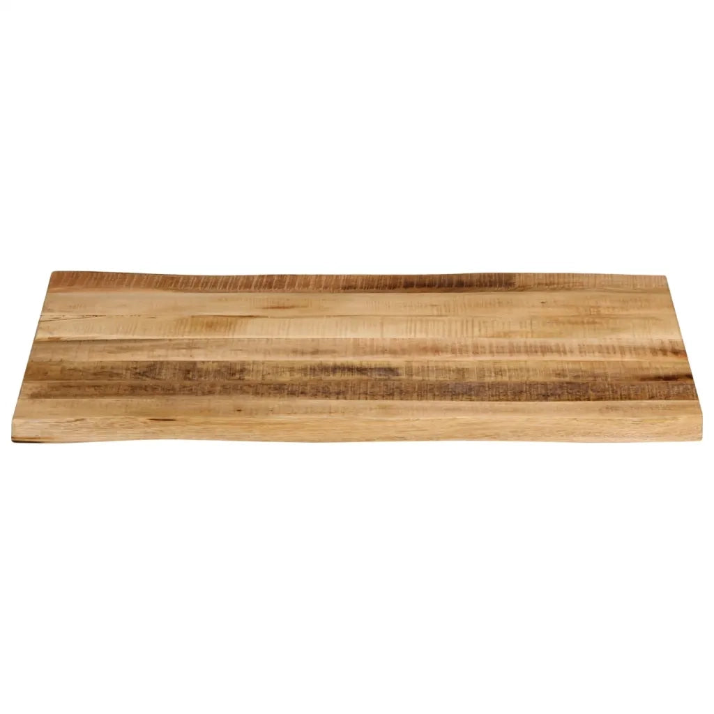Piano Tavolo Bordi Vivi 90x60x3,8cm Legno Massello Mango Grezzo 370693
