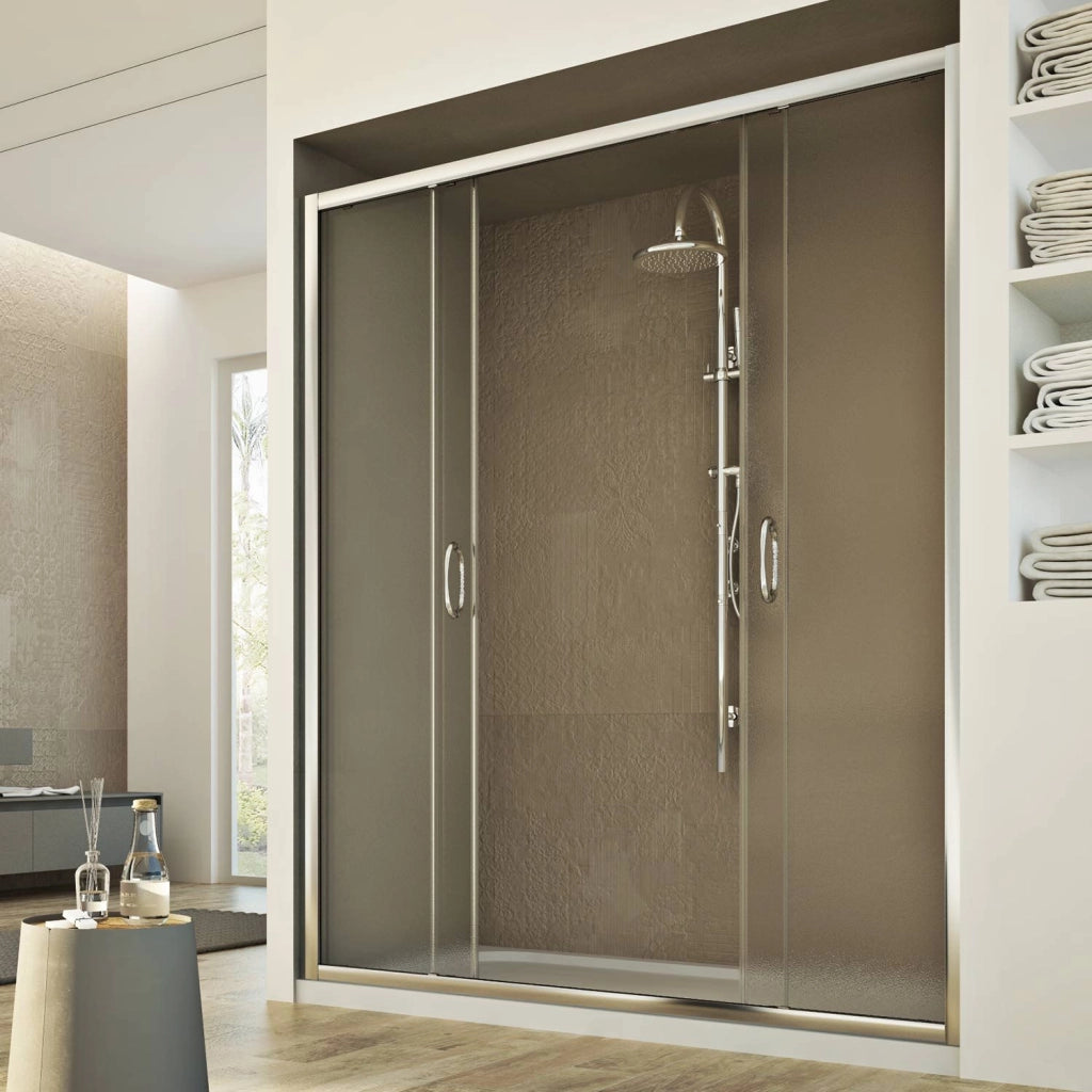 Porta Doccia 120CM H185 stampato C  mod. Replay 2 Ante