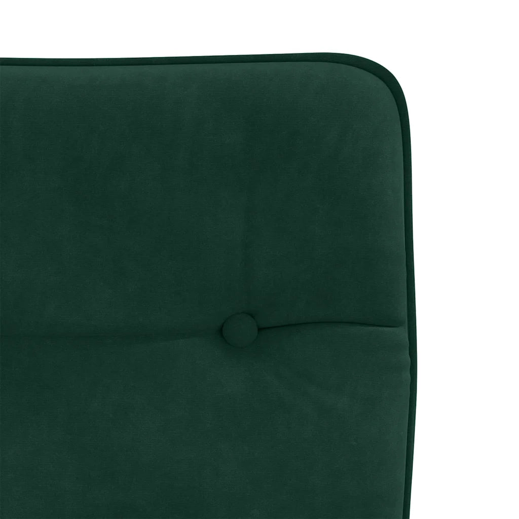 Sedie da Pranzo 2 pz Verde Scuro in Velluto
