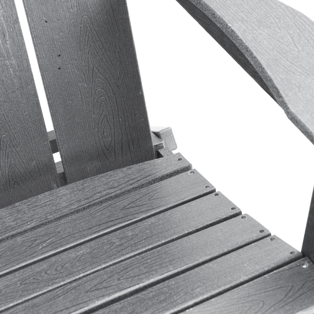 Sedie Adirondack Pieghevoli  2 pcs Grigio Chiaro 74.5x80.5x90 cm HDPE