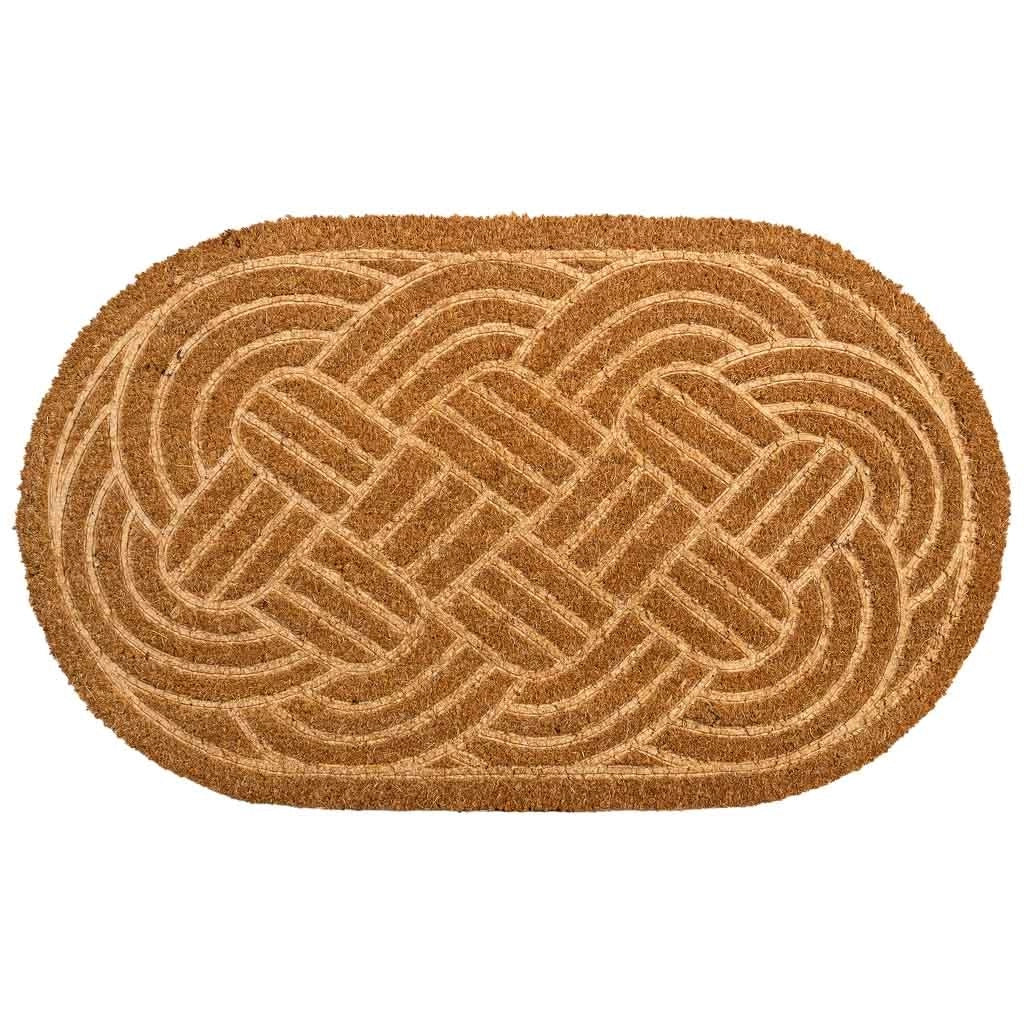 Zerbino in fibra pressata marrone 75x45