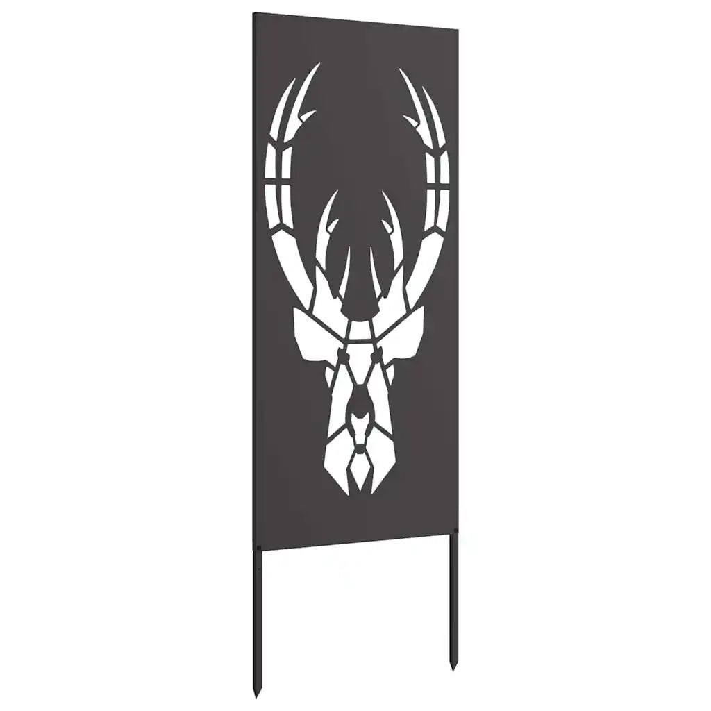 vidaXL Pannello Decorativo da Giardino Nero 50 x 140 cm