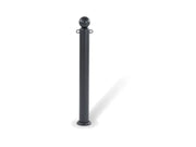 Dissuasore Pantheon Giochipark acciaio zincato Ø60 Ø80mm sfera decorativa grigio - Con anelli - 80 mm
