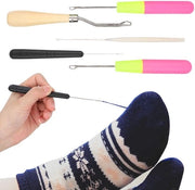 Set di Aghi per Maglia 5 Pezzi - Strumento per Maglia a Chiave - Manico Ergonomico - Plastica/Legno/Alluminio - Alta Qualità - Per Maglia - Chiave a Maglia