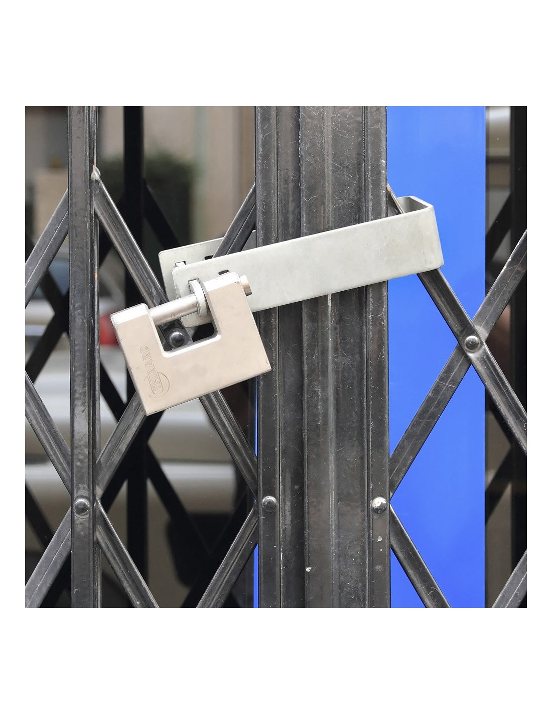 Lucchetto Land in acciaio, rettangolare 70mm, 3 chiavi, serrande, cancelli - THIRARD