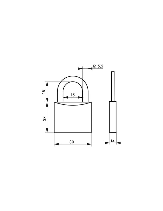 CADENAS TYPE 1+ 30MM ANSE ACIER 2CL