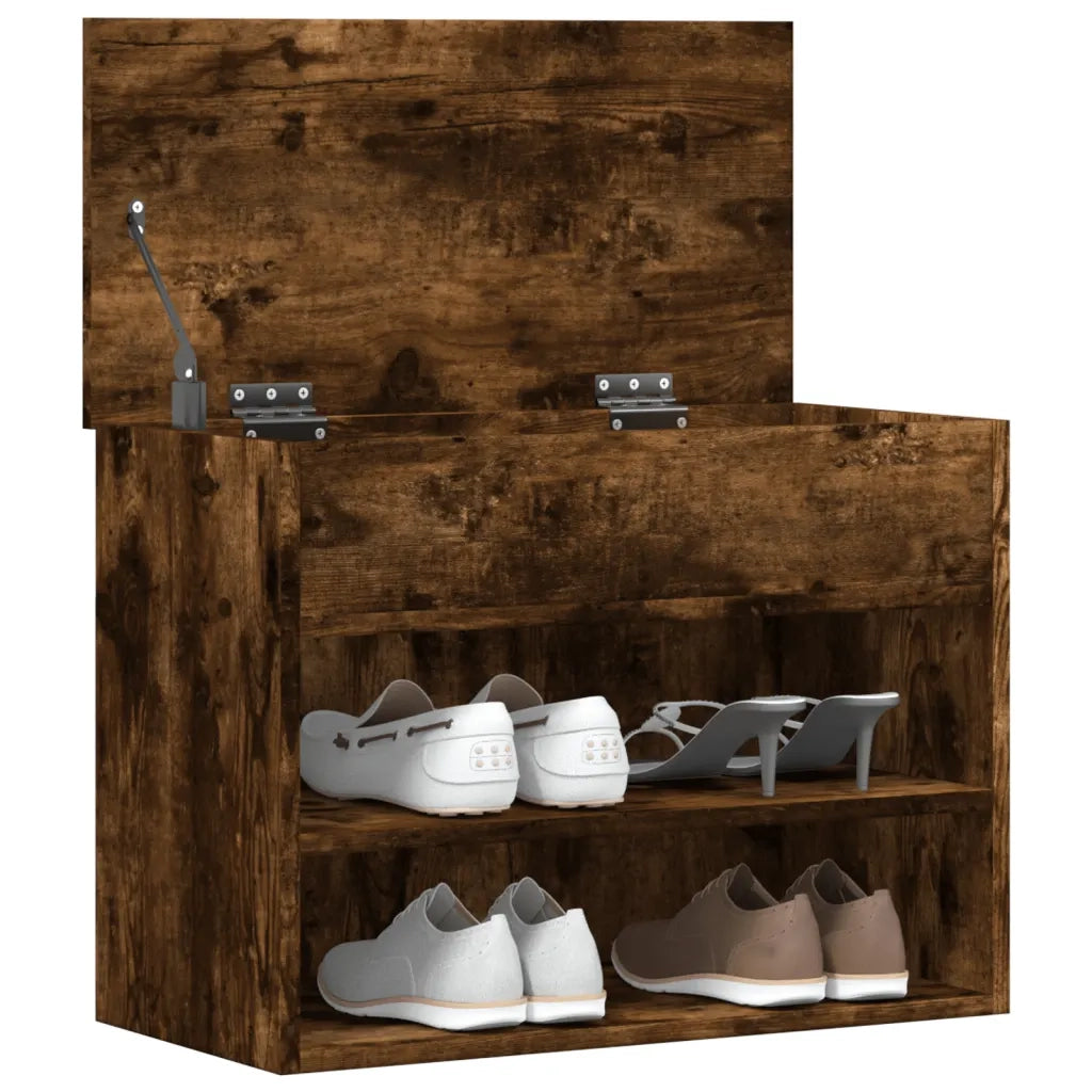 Scarpiera Rovere Fumo 60x30x45 cm in Legno Multistrato cod mxl 46999