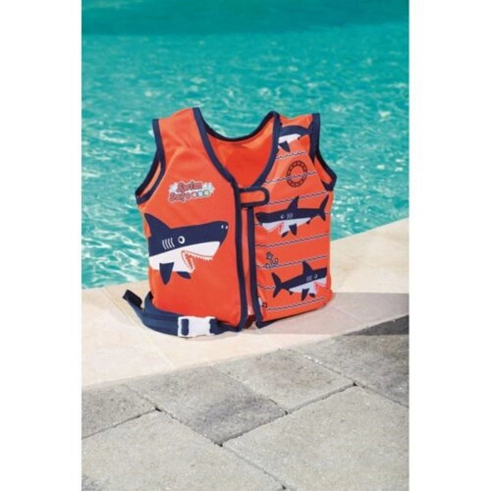 Trade Shop - Giubbotto Salvagente Trainer Per Bambini Gilet Stampe Assortite Gonfiabile 32176 -