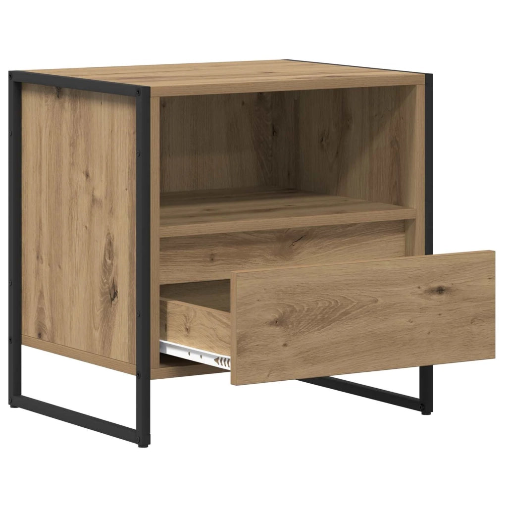 Comodino Rovere Artigianale 50 x 39,5 x 50 cm Legno multistrato 886676