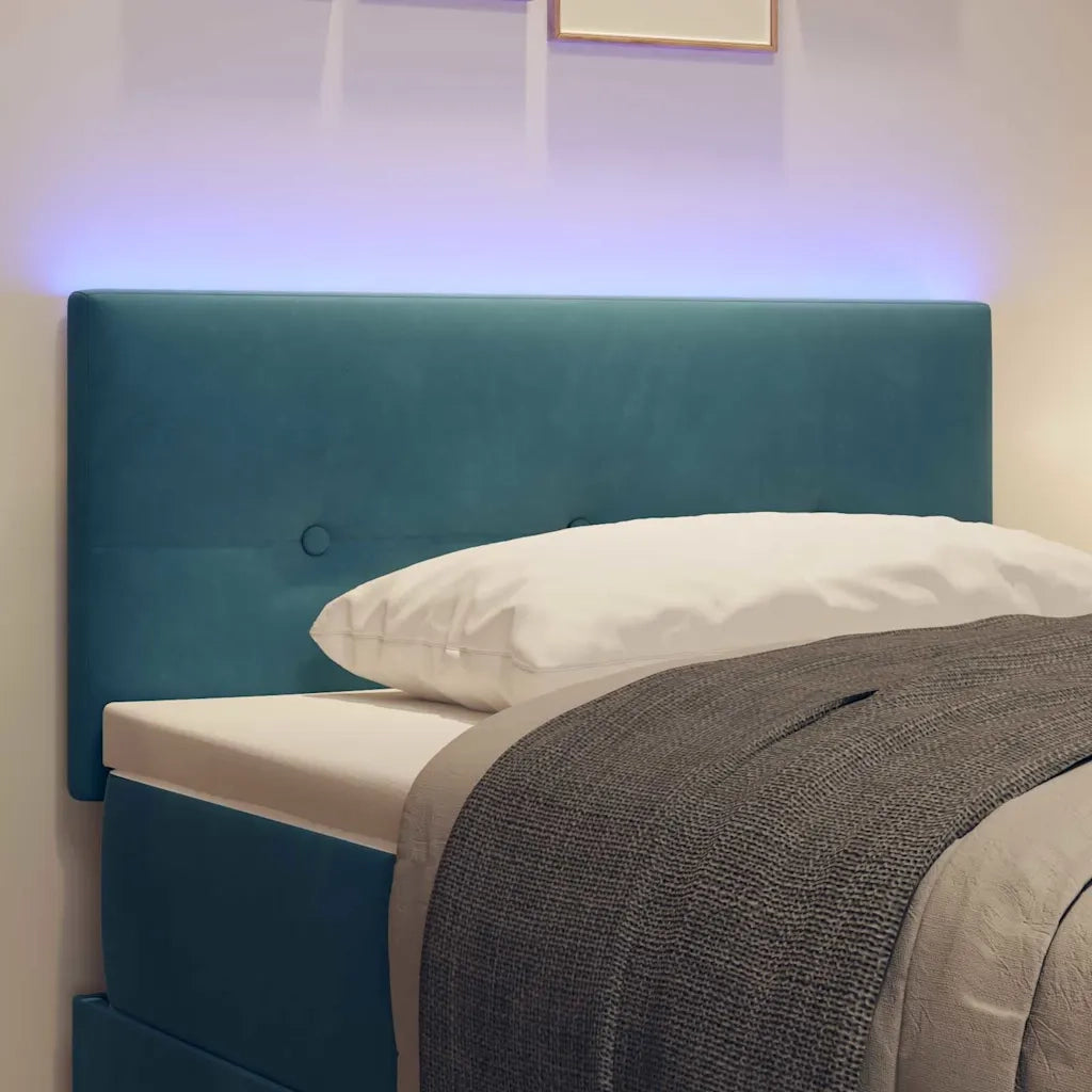 Testiera LED con luci a strisce a LED Blu 80 cm Poliestere 3338094