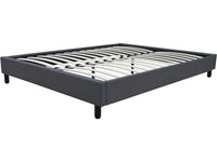 Base letto "Andy" - 160 x 200 cm - PVC - Grigio antracite